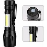 ZHL Tools Zhltools Ultra Güçlü 5W Cob Led Usb Şarjlı El Feneri Avcılık, Doğa, Kamp, Deprem Çantasına Uygun