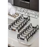 Zhlhome 2 Li Dolap İçi Tencere Kapak Ve Tabak Düzenleyici Kurutmalık Organizer
