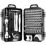 Zhltools 115 Parça Profesyonel Cep Telefonu Tablet Laptop Tamir Seti Tornavida Seti Siyah