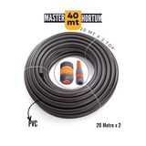 Zhltools 20 Mt + 20Metre Pvc Bahce Ve Yikama Hortumu Sulama Basligi Hediyeli