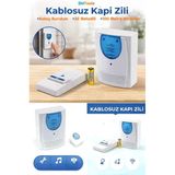 Zhltools 32 Melodi Kablosuz Kapı Zili Wireless 100 Metre Etkili