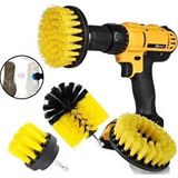 Zhltools 3lü Matkap Ucu Banyo Araba Tekerliği Yıkama Temizleme Fırça Seti