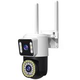 Zhltools 4mp Çift Lens Ip Kamera - Wıfı Açık Otomatik İzleme, Su Geçirmez Kablosuz Güvenlik Ev Kamerası, Renkli Gece Görüş