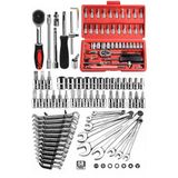 Zhltools 58 Parça Set 46 Parça Lokma Takımı Otomatik Cırcır 1/4 12 Parça Kombine Açık Ağız Yıldız Anahtar Takımı