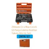 Zhltools Cr-V Max Cırcırlı 53 Parça Lokma Anahtar Takımı Bits Uç Seti