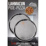 Zhltools Lahmacun Pizza Pide Pişirme Tepsisi 36 Cm 2 Li Set