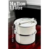 Zhltools Sefer Tası Yemek Kabı Paslanmaz Çelik 2 Katlı 14 Cm 1.3 Litre