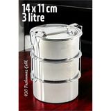Zhltools Sefer Tası Yemek Kabı Paslanmaz Çelik 3 Katlı 14 Cm 3 Litre