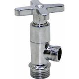 Zhltools Yıldız Aç Kapa 4 Kollu Krom Çevirveli Taharet Musluğu