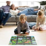 Zhltoys Çocuk Oyun Matı Mutlu Şehir Hayatı 83X57 cm - Siyah - 57 x 83 cm