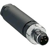 Zhong M8PG-4K ,m8/4-Pin Düz Erkek Soket - 0 - Siyah