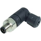 Zhong M8PGF-4D ,m8/4-Pin Açılı Erkek Soket - 0 - Siyah