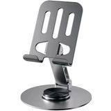 zhoppy Metal Tablet Standı Telefon Standı Dönebilen Ayarlanır Katlanır Metal Stand 360 Derece Çift Nokt ayarlı Metaldir. Kademeli Stand Siyah Şık Tasarım