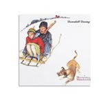 ZHOUJIU Norman Rockwell Downhill Daring Poster Canvas Wall Art Poster Decorative Bedroom Modern Home Print Picture Artworks Posters 24x24inch(60x60cm)