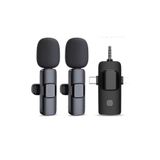 Zhs Kablosuz Yaka Mikrofonu 2'li Wireless Mikrofon Seti – Type-C, 3.5mm – YouTube, Canlı Yayın, Röportaj