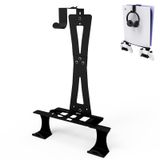 ZHSX Wall Mount for PS5 Models,ps5 shelf playstation wall mount Compatible with PS5 and PS5 Slim Disc Adjustable length and width Holds Two Controllers