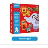 Zhuning Shop 1 Hayvanlar Tarzı Mideer Bulmaca Çocuk Eğitici Kalın Kağıt Puzzle Oyuncak 2 Yaşından Büyük Başlangıç için Büyük Puzzle Jigsaw Doğum Günü Hediyesi (Yurt Dışından)
