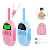Zhuse Çocuk Telsizi – Kids Walkie Talkie, Şarjlı, LCD Ekranlı, 2’li Set, Mavi - MAVİLİL