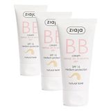 Ziaja Bb Krem Normal Kuru ve Hassas Cilt Doğal Ton Spf 15 50 ml (3 paketi)