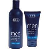 ziaja Erkekler Için 2'li Avantajlı Set - Nemlendirici Yüz Kremi 50ML + Vücut Losyonu 300ML