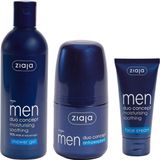 ziaja Erkekler Için 3'lü Avantajlı Bakım Seti - Duş Jeli 300ML + Nemlendirici Yüz Kremi 50ML + Terleme Önleyici Roll On 60ML - 300 ml