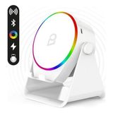 Zibox Enkado EKD-S11 5W Indüksiyonlu Bluetooth Hoparlör Ses Yükselten 2000MAH Rgb Işıklı Standlı Speaker - Siyah