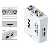 Zibox Fully G-573O HDMI To Rca Mini Model 1920X1080 Çevirici Konvertör - Çok Renkli