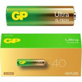 Zibox Gp Ultra Alkaline Aaa LR03 Ince Kalem Pil 40'lı Paket (G-Tech)