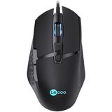 Zibox Lenovo Lecoo MG1101 6400 Dpı 7 Tuşlu Kablolu Rgb LED Aydınlatmalı Gaming Oyuncu Mouse - Siyah