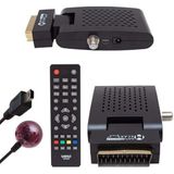 Zibox Magbox Scart Plus Tkgs'li Scart Girişli Mini Sd Uydu Alıcısı - Siyah