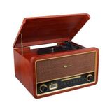 Zibox Magicvoice F29 Retro Vintage Çanta Pikap - CD - Radyo - Bluetooth - Aux - USB Mp3 Çalar - Siyah