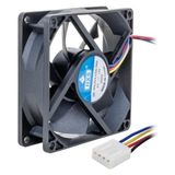 Zibox Powermaster 12 Volt 8x8 Pc Kasa Fanı (80X80X25 Mm) - Siyah