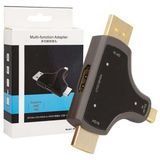 Zibox Powermaster Mini Dp+Dp+Hdmı To HDMI 4K Çevirici - Çok Renkli
