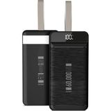 Zibox Powerway QC60 60000 Mah 3.0 Kablolu 22.5W Powerbank - Siyah