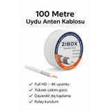 Zibox Rg6-u6 Uydu Anten Kablosu - 100 Metre Birinci kalite 64tel