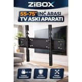 Zibox Sabit TV Duvar Askı Aparatı 55-75 İnç Ekran Boyutu İçin Kolay Montaj