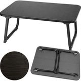 Zibox Sunup SN-29695 Katlanabilir Laptop Masası ve Yatak Koltuk Üzeri Tepsisi Siyah 70X48CM