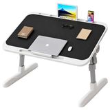 Zibox Sunup SN-29699 Çok Fonksiyonlu Katlanabilir Yatak Koltuk Laptop Masası Yükseklik ve Açı Ayarlı Siyah 60X40CM