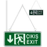 Zibox Zmr ZMR-670/Y.02 3W Yukarı-Aşağı Yön Acil Çıkış Yönlendirme Tabelası - Lambası (38X30X36MM) - Şeffaf