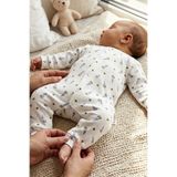 Zıbzıb baby %100 Pamuk Yenidoğan Havuç Baskılı Çıtçıtlı Bebek Tulum Hastane Çıkışı Bebek Kıyafeti