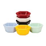 Zicco K-4006 7x3 cm Mavi 6'lı Altıgen Mini Sosluk Reçellik