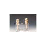 Zicco Külah Akrilik Dondurma Servis Standı 20,5 x 8,5 x 10 Cm