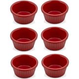 Zicco Minimal Kase Kırmızı 6'lı 5 x 2.5 cm