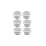 Zicco Minimal Sosluk , Lokumluk Kase Beyaz 6'lı 35ml , 5.5 Cm Çaplı Polikabon Plastik