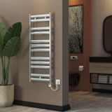 Zicra Polaris Dekoratif Elektrikli Alüminyum Havlupan 100x50 cm - Parlak Eloksal - 50 x 100