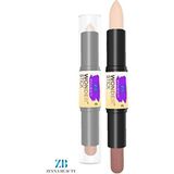 Zienna Beauty Bej Renkli Contour Stick Çift Taraflı Kapatıcı Pürüzsüz Uygulama ve Doğal Görünüm
