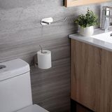 Zift Paslanmaz Çelik Tuvalet Kağıdı Askısı - Wc Kağıdı Askılığı, Tuvalet Kağıtlık - Yapışkanlı Sistem Lüks Askılık - 000-Siyah