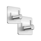 Zift Unique 2 Adet Paslanmaz Çelik Inox Banyo Askısı / Bornoz Askısı / Havlu Askısı / Havluluk /paslanmaz Hooks