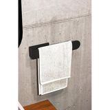 Zift Unique Paslanmaz Çelik Mat Siyah Havlu Askısı - Banyo & Tuvalet Yapışkanlı HAVLULUK