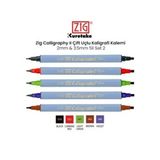 Zig 2 mm 3.5 mm 5'li Set 2 Calligraphy II Çift Uçlu Kaligrafi Kalemi